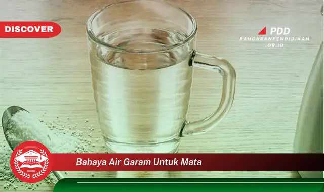 bahaya air garam untuk mata