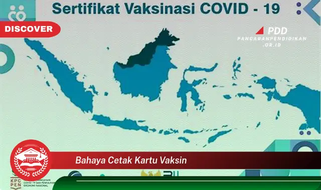 bahaya cetak kartu vaksin