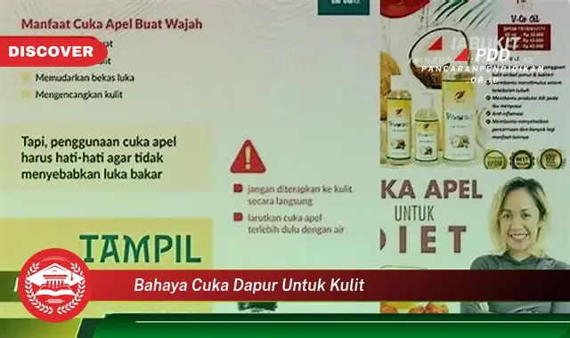 bahaya cuka dapur untuk kulit