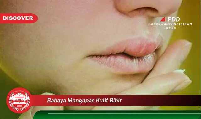 bahaya mengupas kulit bibir