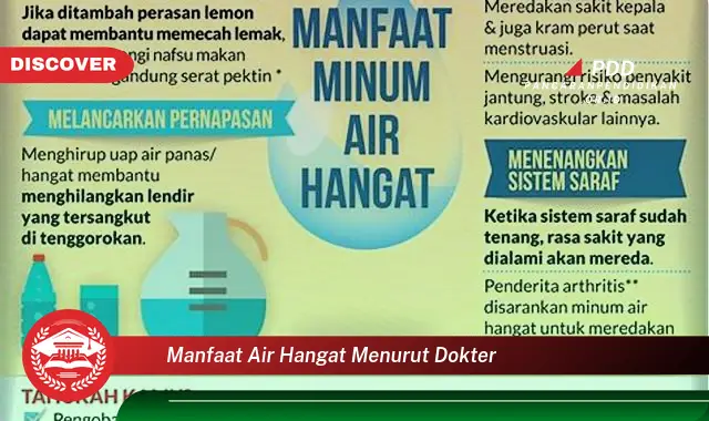 manfaat air hangat menurut dokter