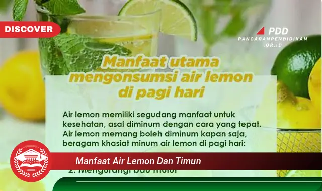 manfaat air lemon dan timun