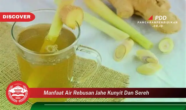 manfaat air rebusan jahe kunyit dan sereh