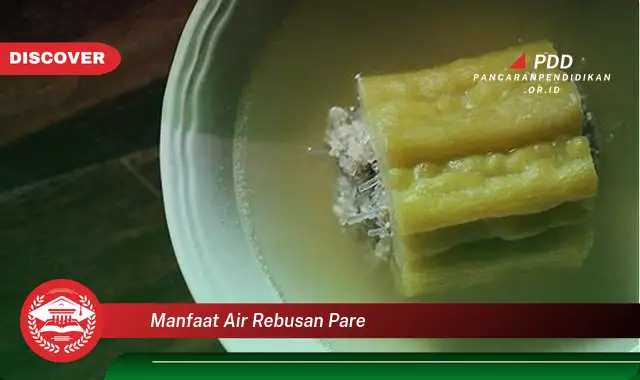 manfaat air rebusan pare