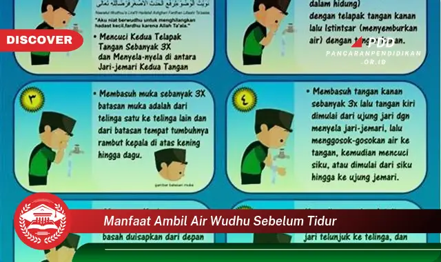 manfaat ambil air wudhu sebelum tidur