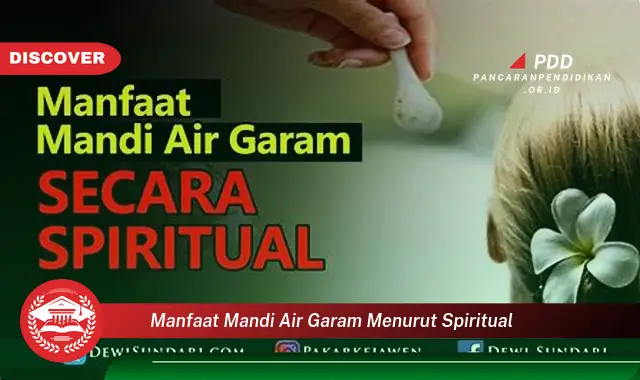 manfaat mandi air garam menurut spiritual