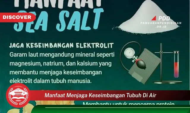 manfaat menjaga keseimbangan tubuh di air