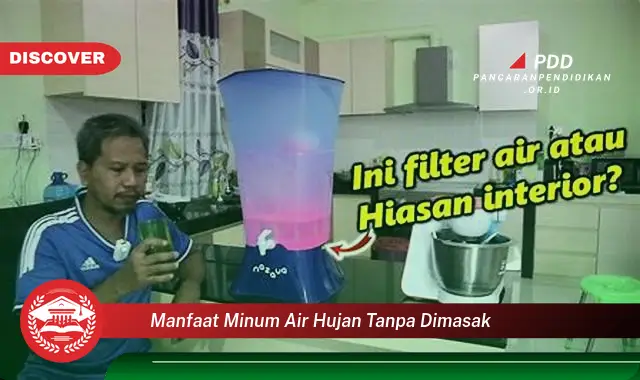 manfaat minum air hujan tanpa dimasak