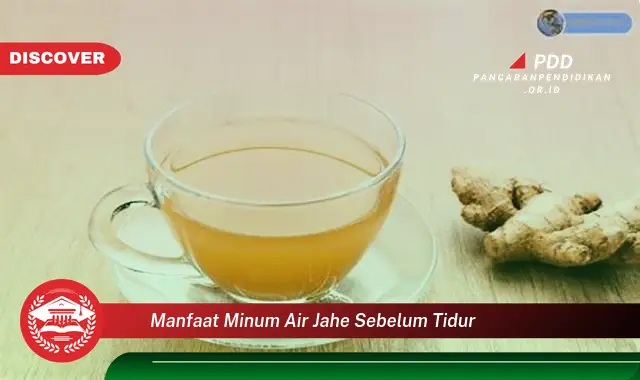 manfaat minum air jahe sebelum tidur