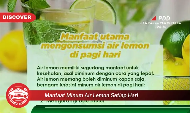 manfaat minum air lemon setiap hari