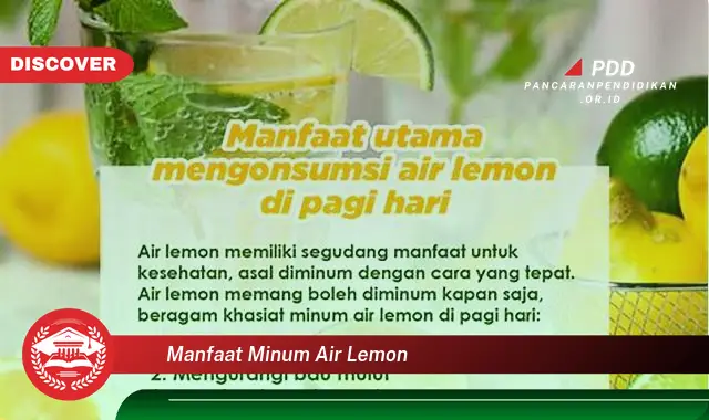 Jarang Diketahui Ini Dia Manfaat Minum Air Lemon Yang Wajib Diketahui