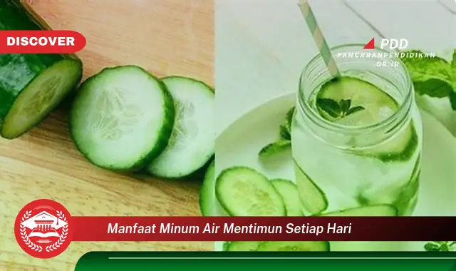 manfaat minum air mentimun setiap hari