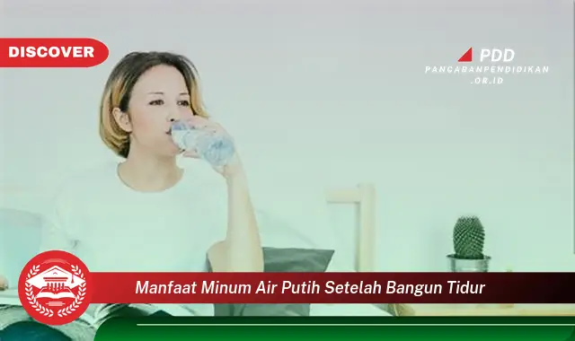 manfaat minum air putih setelah bangun tidur