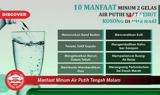 Intip 10 Manfaat Minum Air Putih Tengah Malam yang Wajib Kamu Tahu!