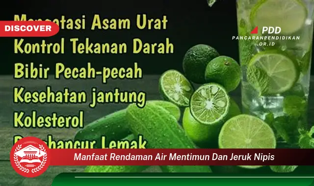 manfaat rendaman air mentimun dan jeruk nipis