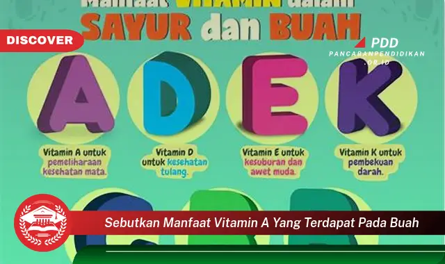 sebutkan manfaat vitamin a yang terdapat pada buah