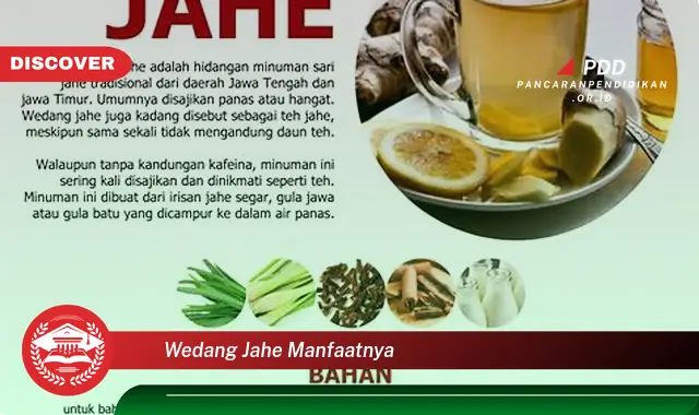 wedang jahe manfaatnya