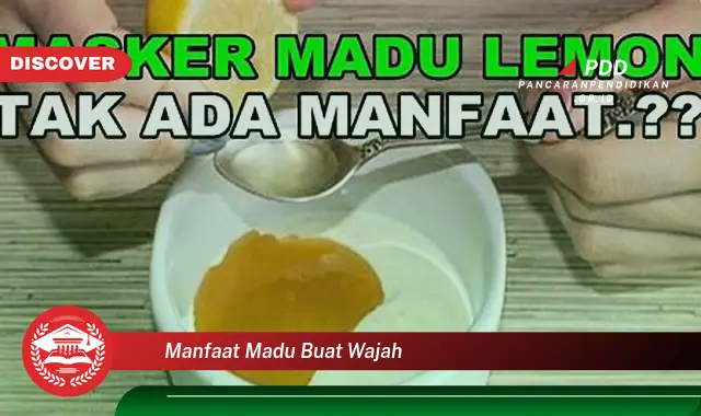 manfaat madu buat wajah