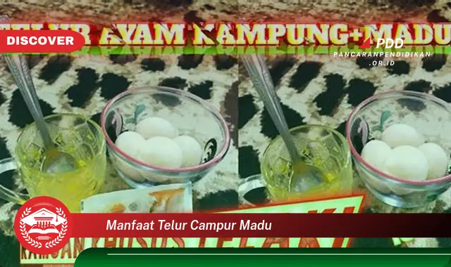 manfaat telur campur madu