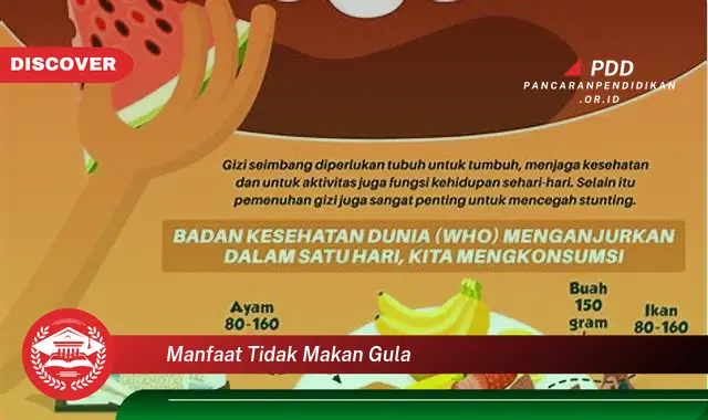 manfaat tidak makan gula