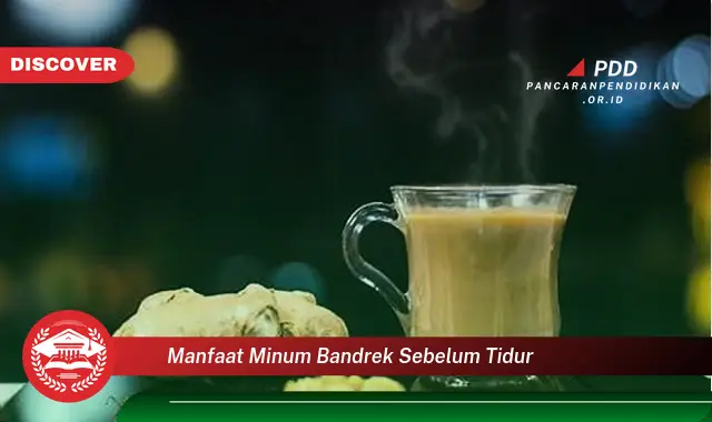 manfaat minum bandrek sebelum tidur