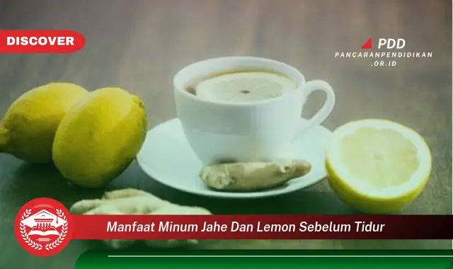 manfaat minum jahe dan lemon sebelum tidur