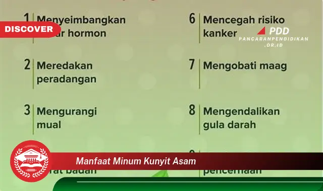 manfaat minum kunyit asam