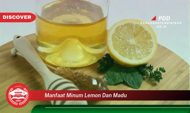 manfaat minum lemon dan madu