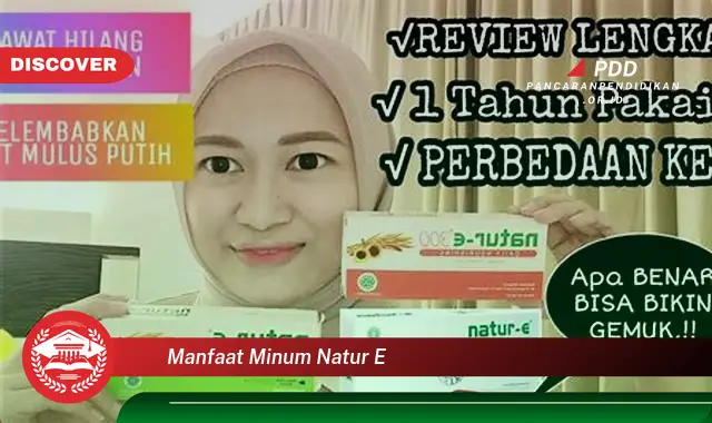 manfaat minum natur e