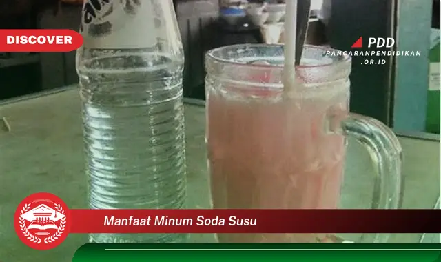 manfaat minum soda susu