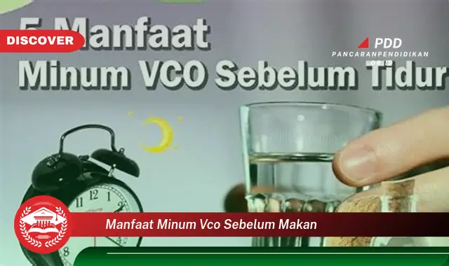 manfaat minum vco sebelum makan