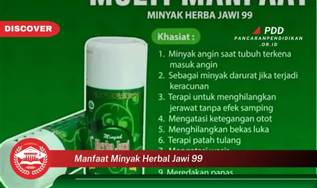 manfaat minyak herbal jawi 99