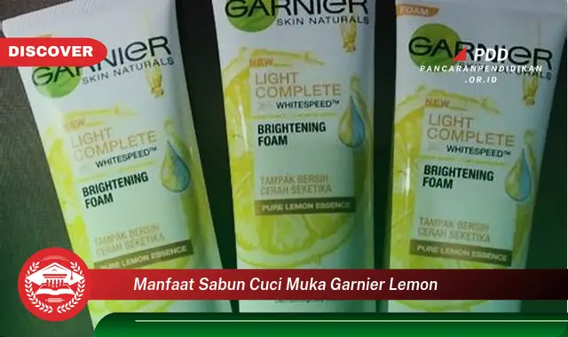 manfaat sabun cuci muka garnier lemon