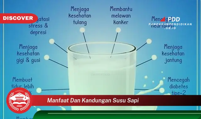 manfaat dan kandungan susu sapi