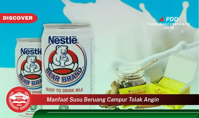 manfaat susu beruang campur tolak angin