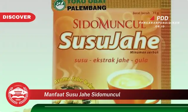 manfaat susu jahe sidomuncul