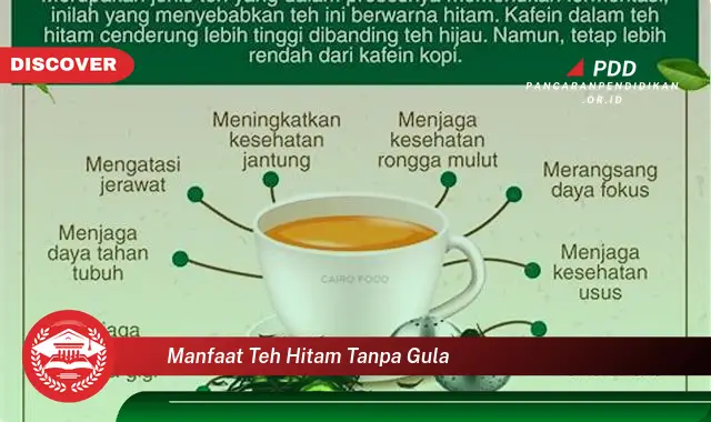 manfaat teh hitam tanpa gula