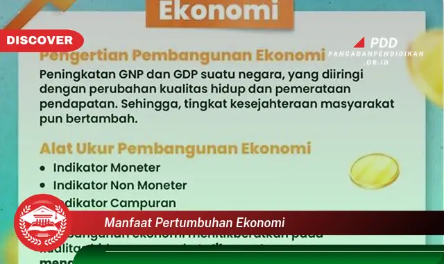 manfaat pertumbuhan ekonomi
