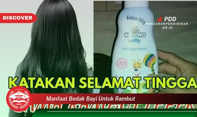 manfaat bedak bayi untuk rambut