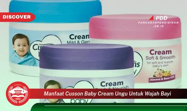 manfaat cusson baby cream ungu untuk wajah bayi