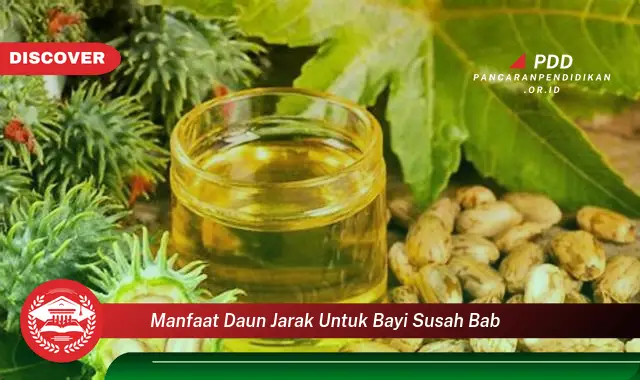 manfaat daun jarak untuk bayi susah bab