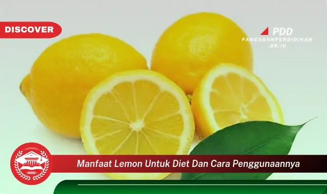 manfaat lemon untuk diet dan cara penggunaannya