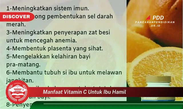 manfaat vitamin c untuk ibu hamil