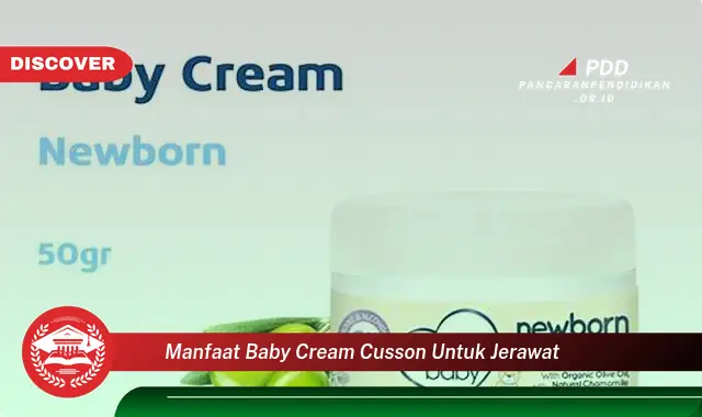 manfaat baby cream cusson untuk jerawat