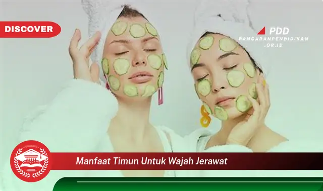 manfaat timun untuk wajah jerawat