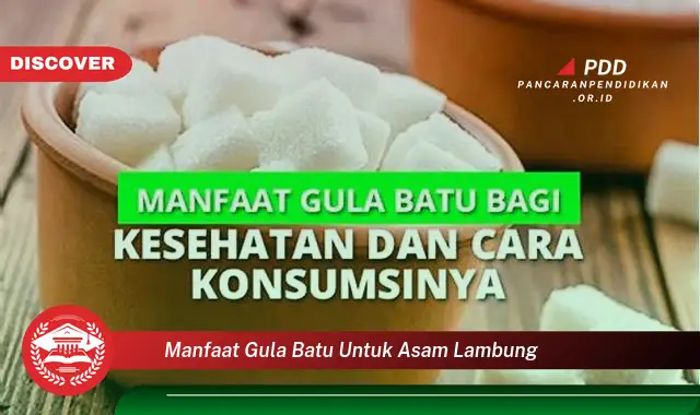 manfaat gula batu untuk asam lambung