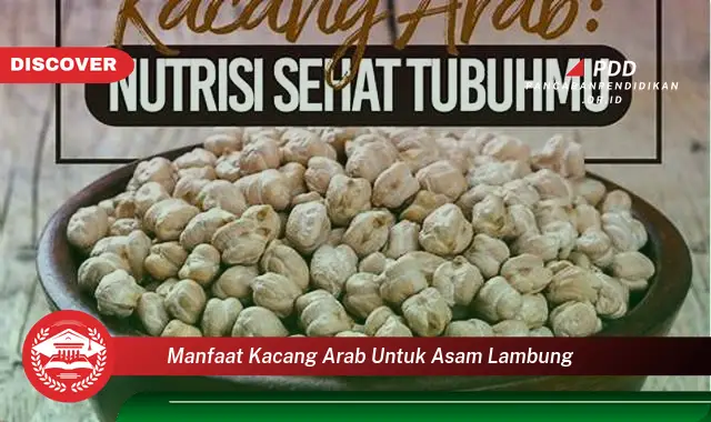 manfaat kacang arab untuk asam lambung