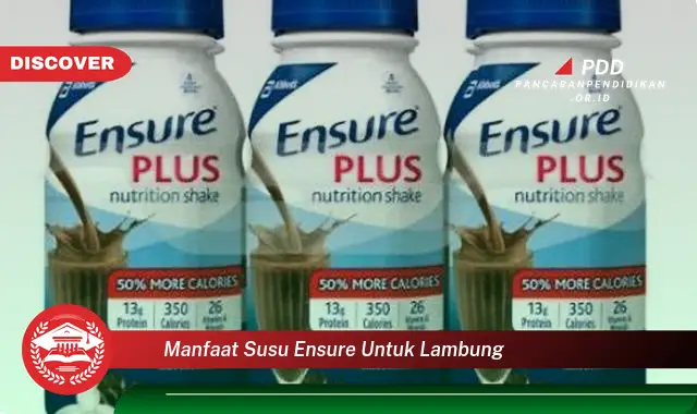 manfaat susu ensure untuk lambung