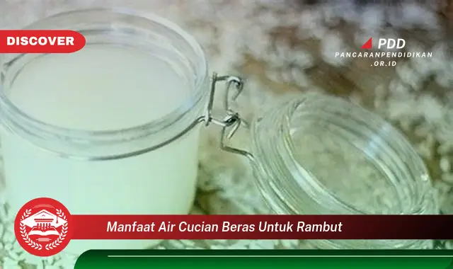 manfaat air cucian beras untuk rambut