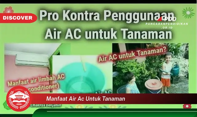 manfaat air ac untuk tanaman